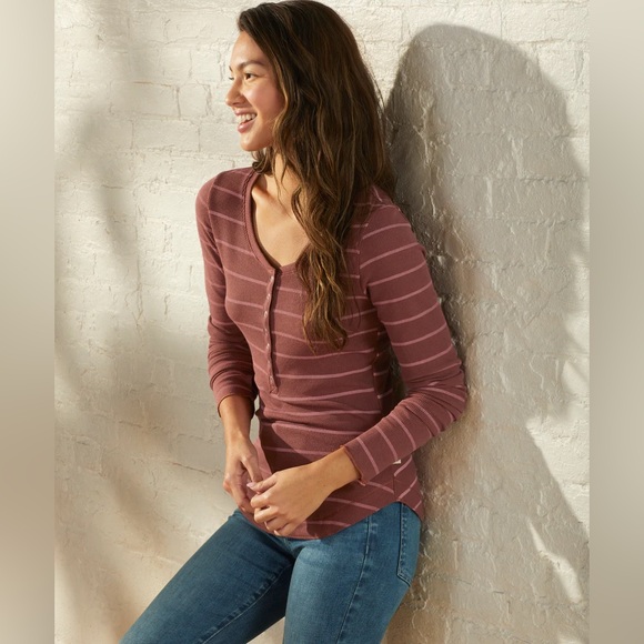 UpWest Henley Waffle Top NWT - Picture 5 of 5